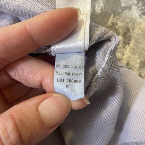 Athleta Sundown Sweatshirt Dip Dye Sz Small Medieval Violet Crewneck Pullover - Picture 9 of 9